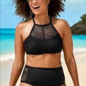 NWT- CHARLATAN HIGH NECK BIKINI SET